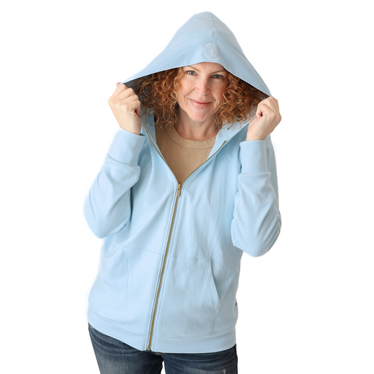 Cloudwater Blue Adult Full-Zip Hoodie