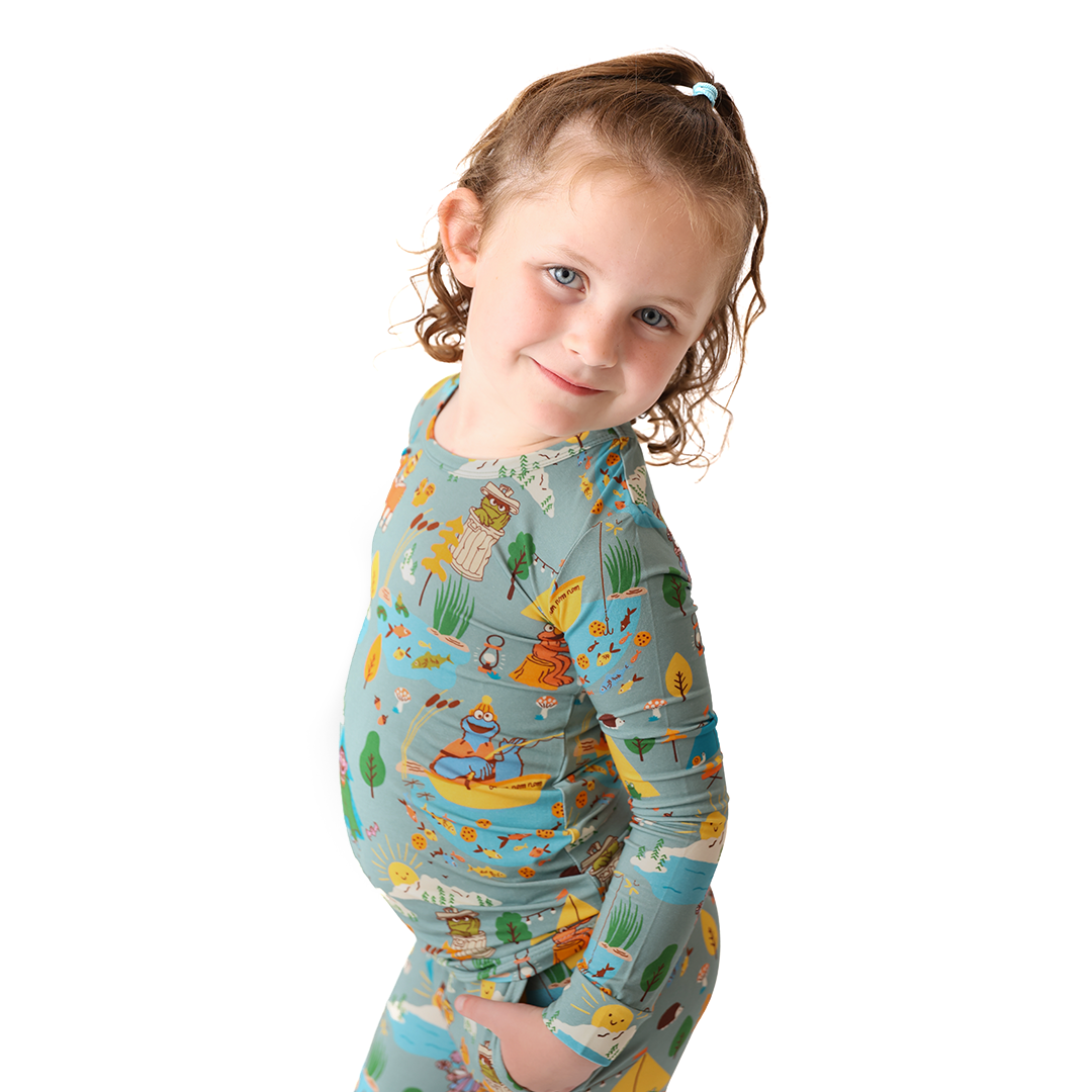 Let's Go Camping Kids Two Piece Lounge Set | Sesame Street