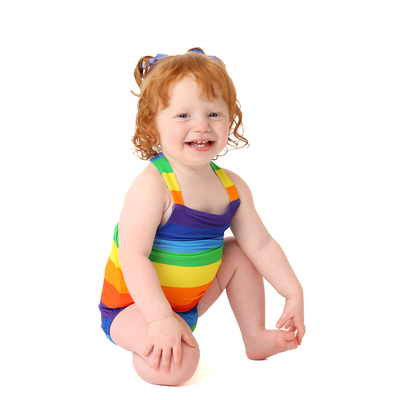 Over The Rainbow Bubble Romper