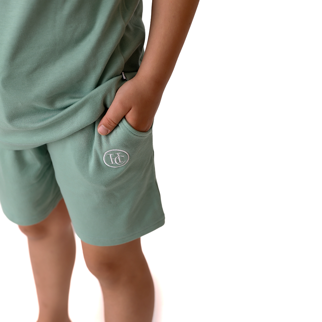 Stay Sagey Kids Short Sleeve Crewneck & Shorts Tracksuit
