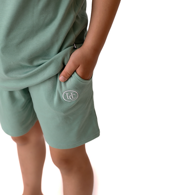 Stay Sagey Kids Short Sleeve Crewneck & Shorts Tracksuit