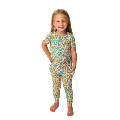 Sunny Daze Kids Short Sleeve PJ Set