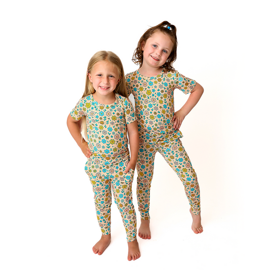 Sunny Daze Kids Short Sleeve PJ Set