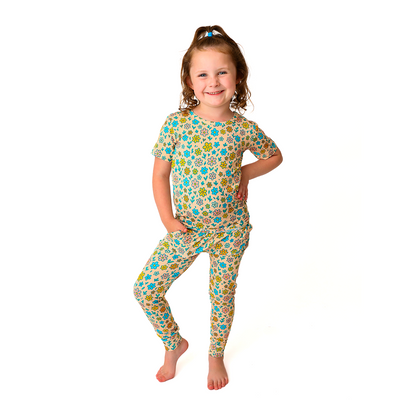 Sunny Daze Kids Short Sleeve PJ Set