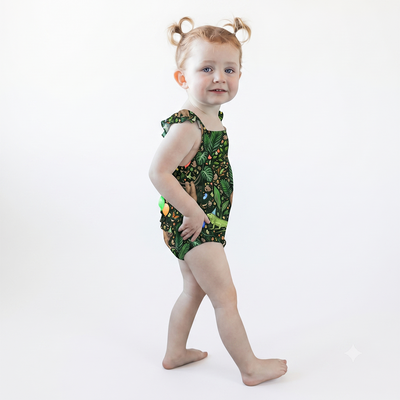Party Animals Bubble Romper with RUFFLES