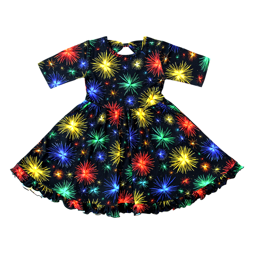 Baby, You're A Firework! Flutter Twirl Dress