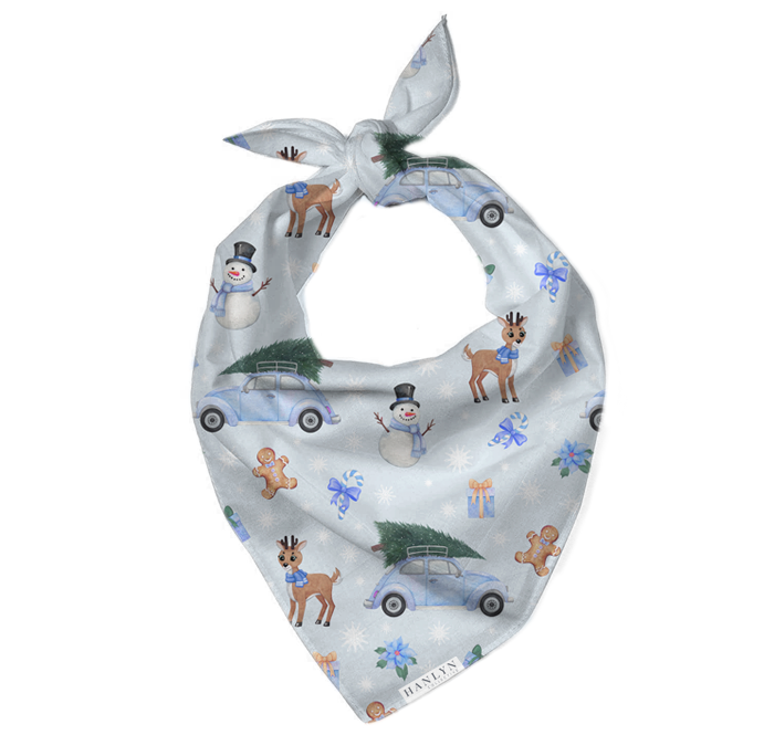 Winter Wonderland BLUE Animal Bandana