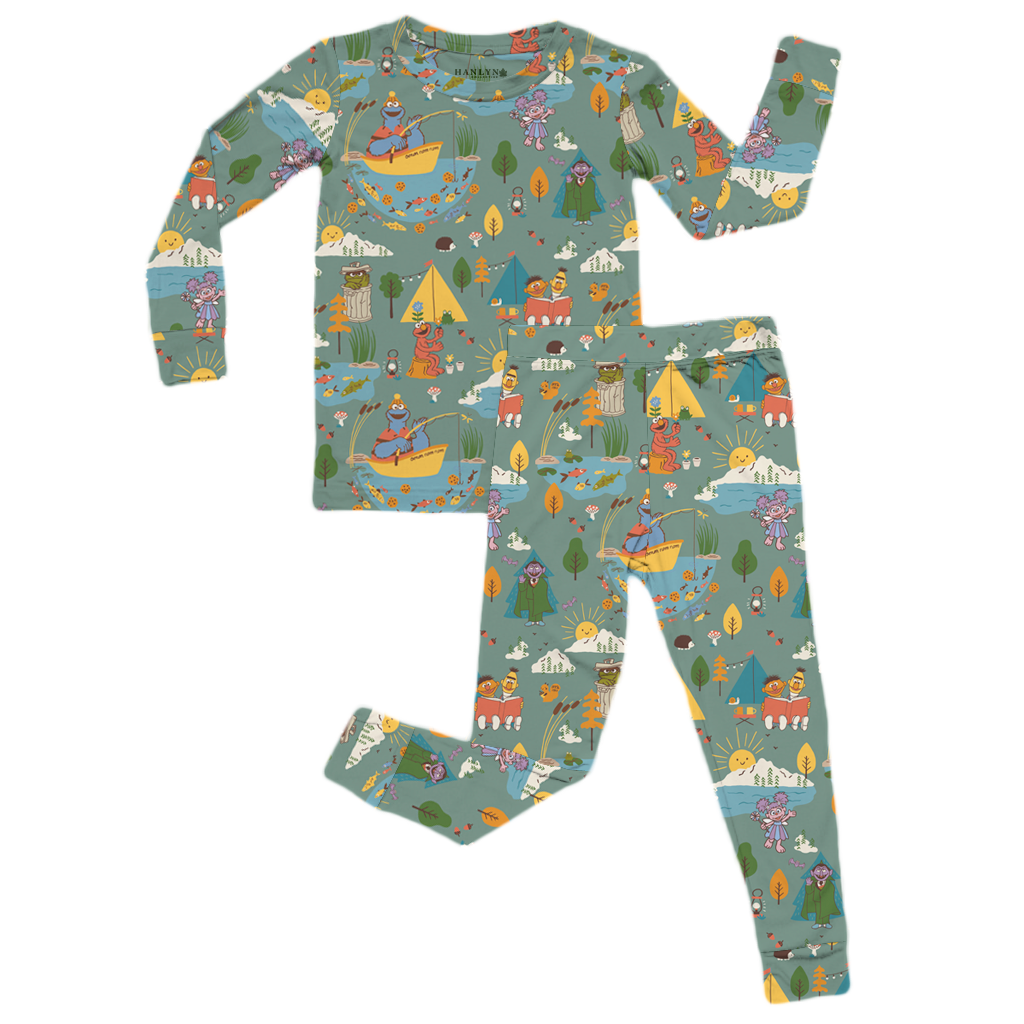 Let's Go Camping Kids Two Piece Lounge Set | Sesame Street