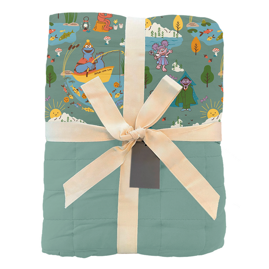 Let's Go Camping 50x65 Quilt | Sesame Street