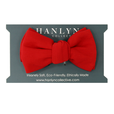 Cherry Red Alligator Clip Bow