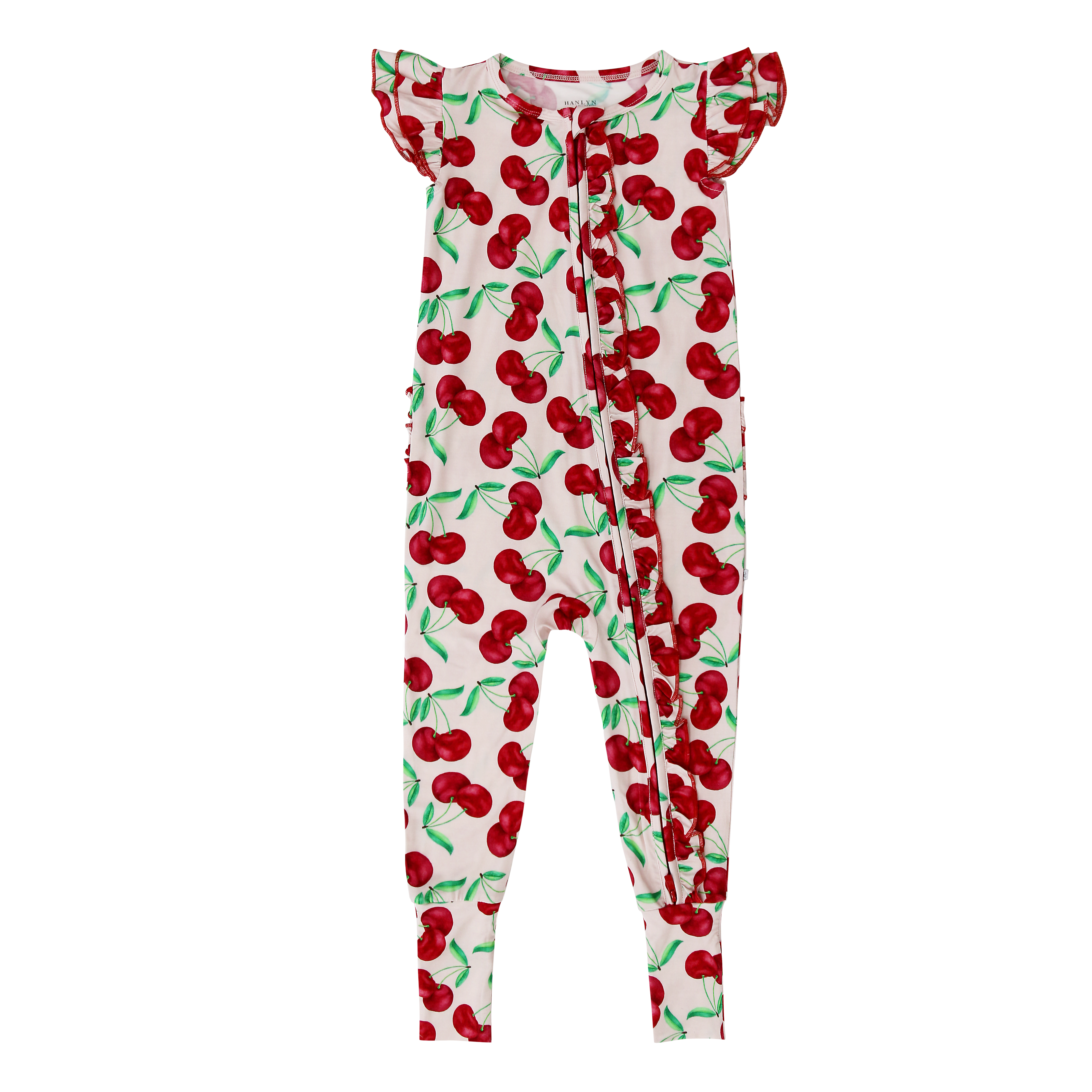 With A Cherry On Top Capped Sleeve Convertible Romper (with ruffles)
