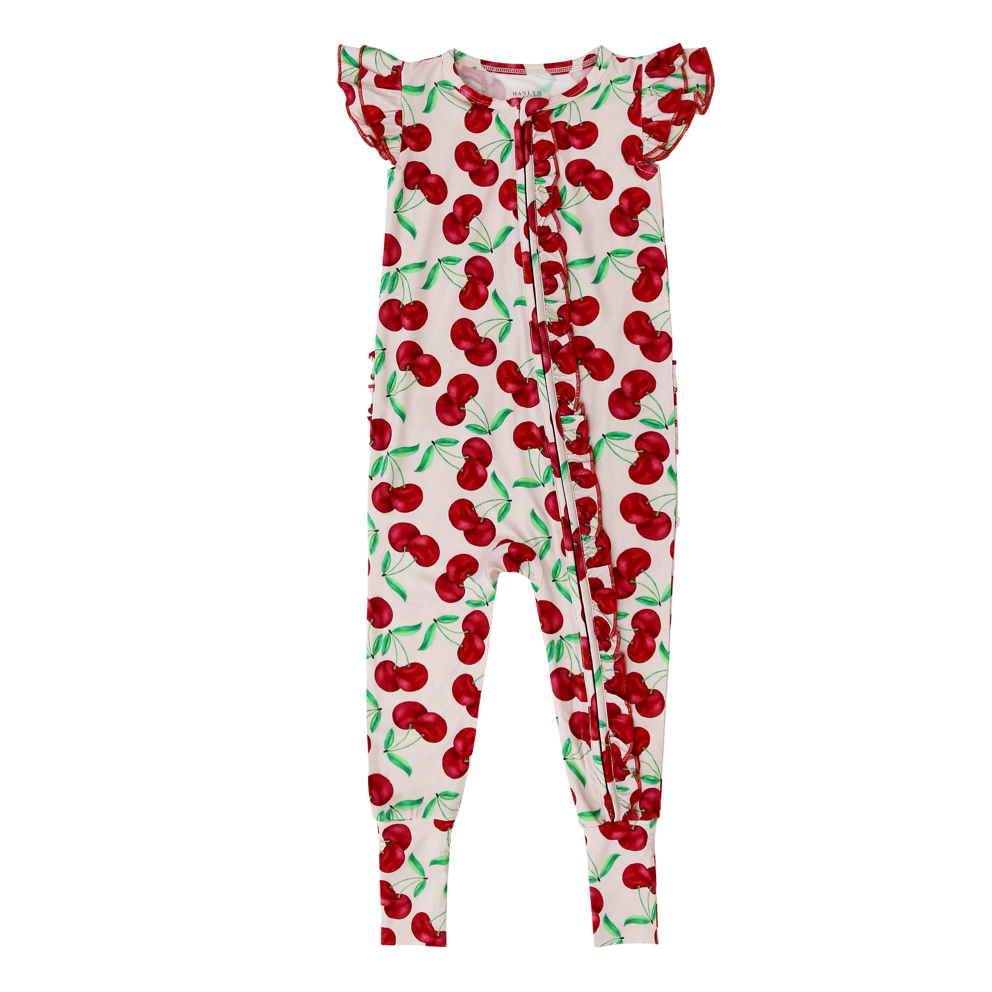 With A Cherry On Top Capped Sleeve Convertible Romper (with ruffles)