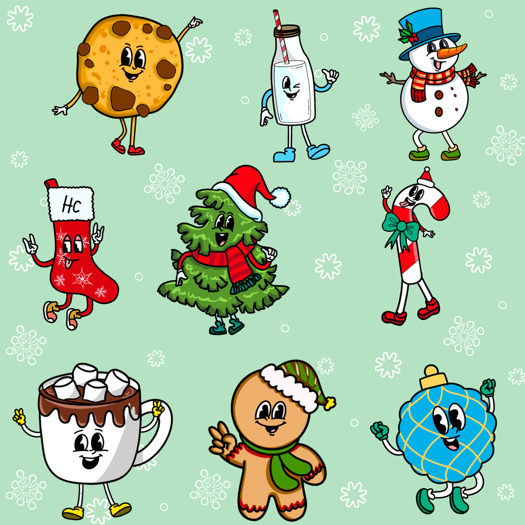 Chillin' With My Snowmies Kids Two Piece Lounge Set