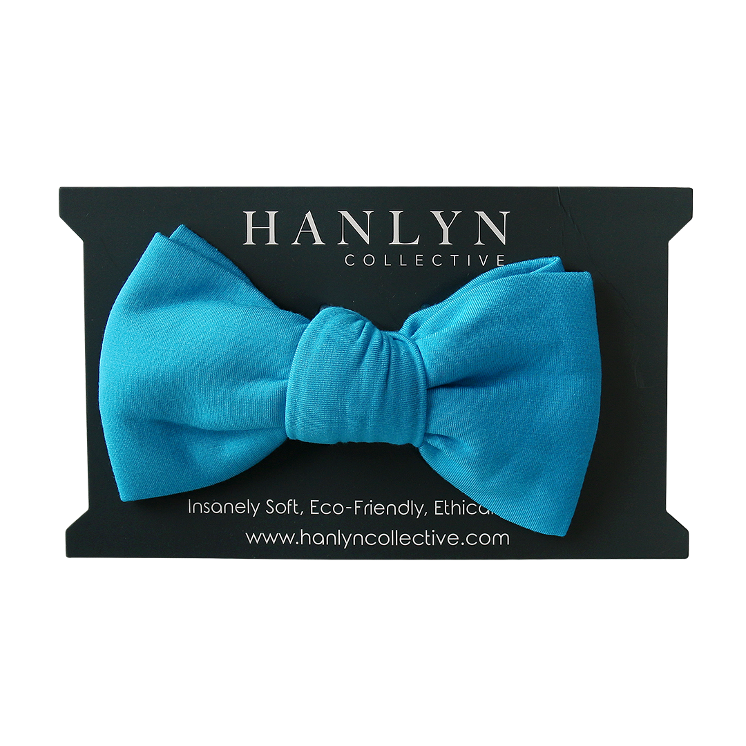 Light Blue Alligator Clip Bow
