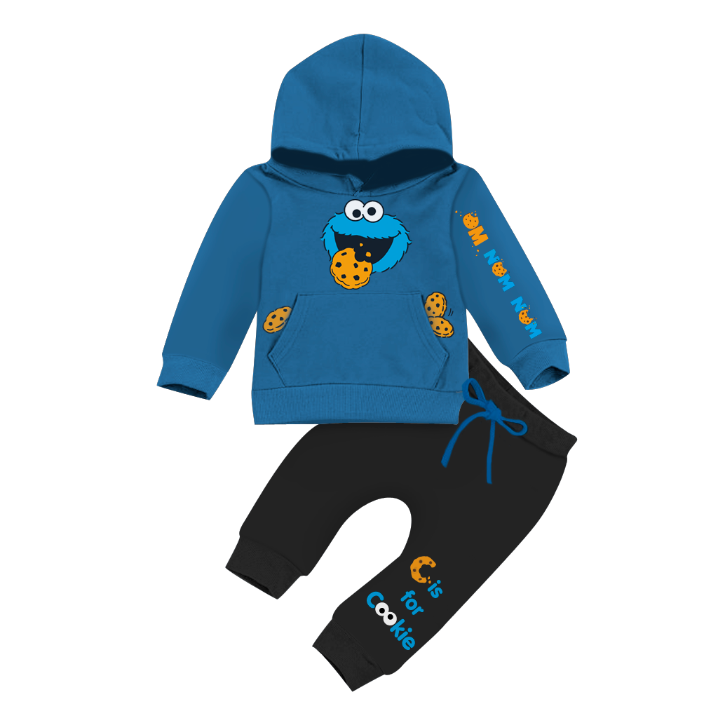 Cookie Monster Kids Hooded Tracksuit | Sesame Street