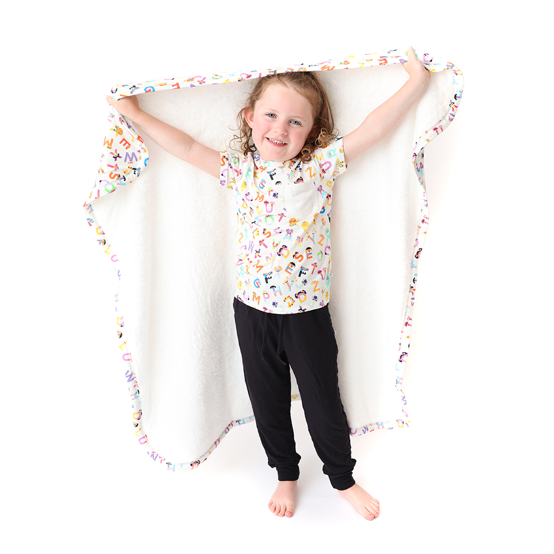 The Monster ABC's PLUSH Kids Blanket (40x40) | Sesame Street