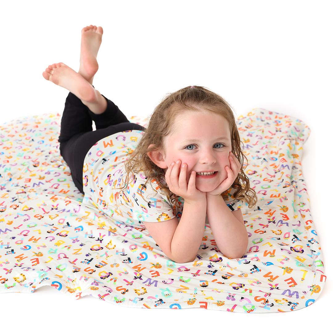 The Monster ABC's PLUSH Kids Blanket (40x40) | Sesame Street