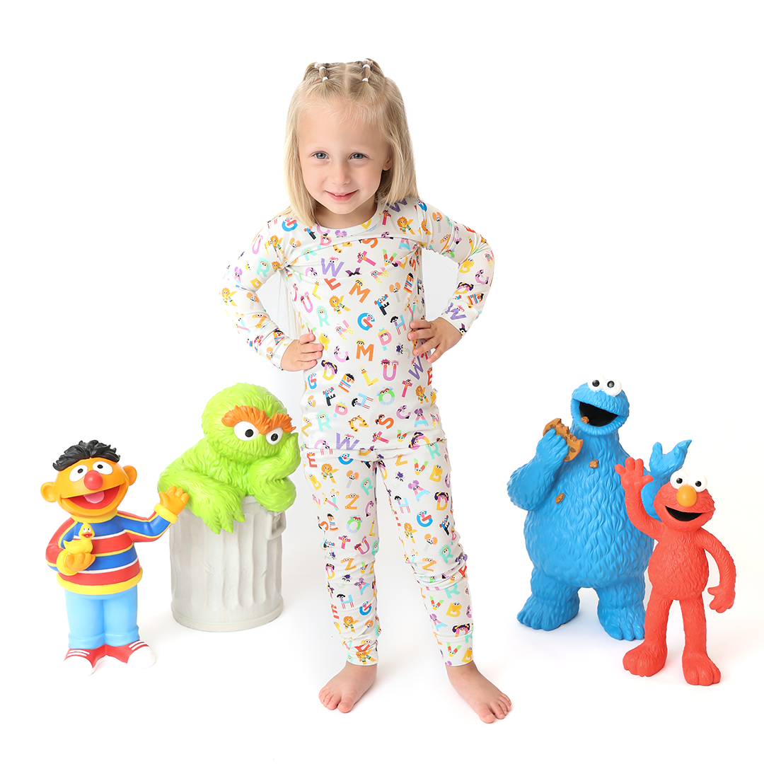 The Monster ABC's Kids Two Piece Lounge Set | Sesame Street