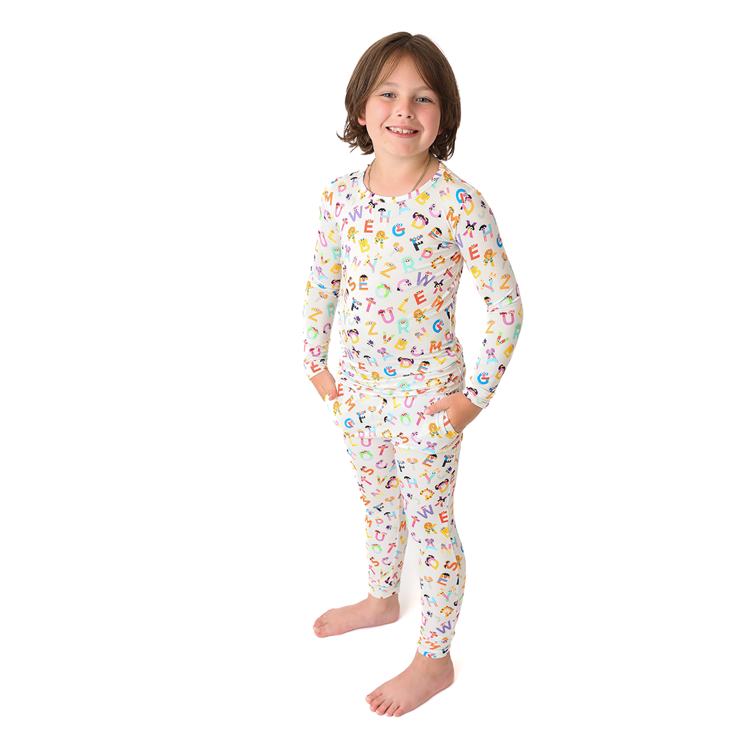 The Monster ABC's Kids Two Piece Lounge Set | Sesame Street