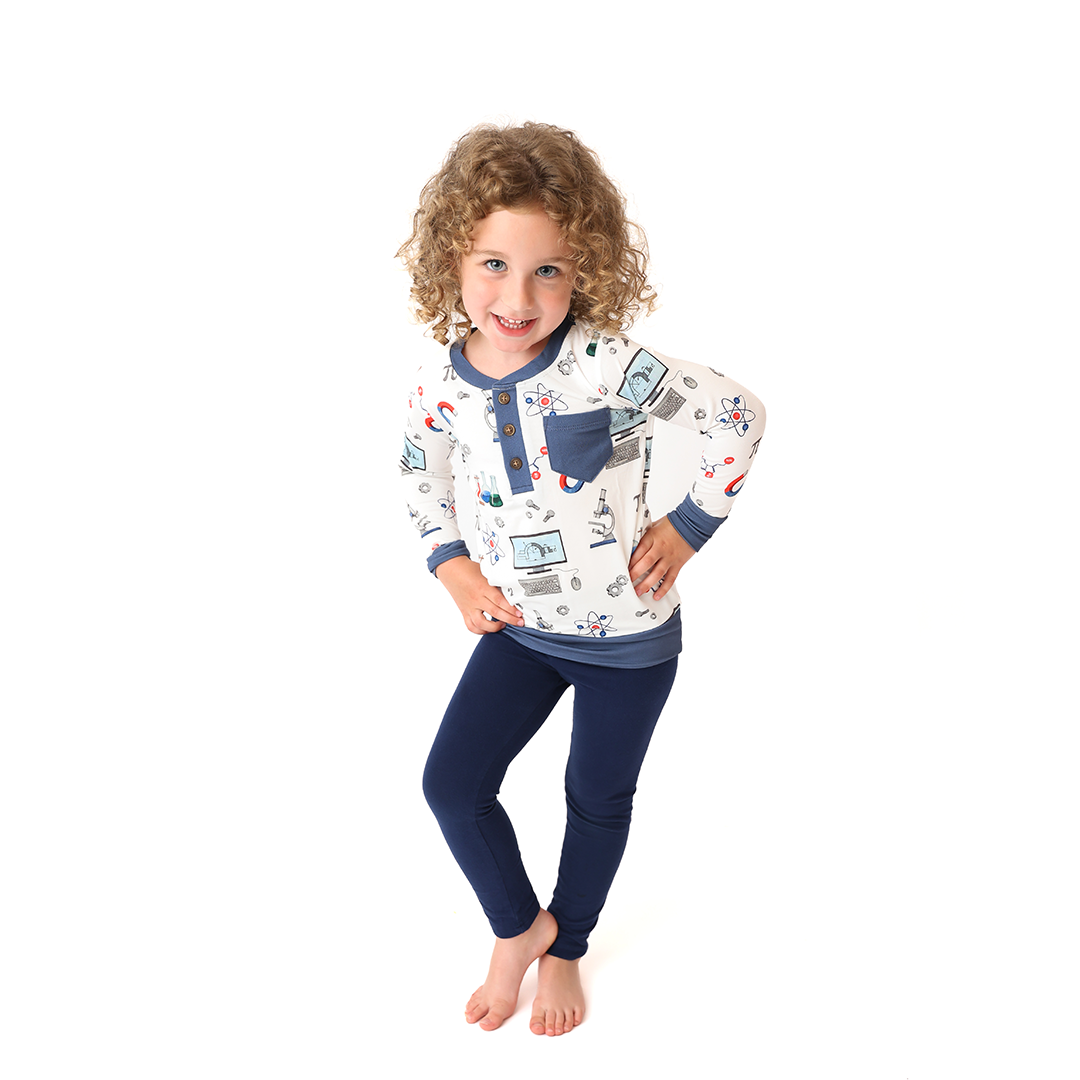 STEM Pocket Henley Shirt