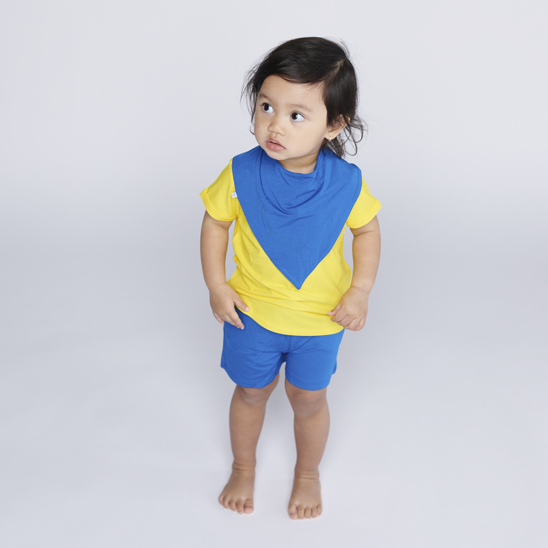 Classic Blue Bamboo Bib