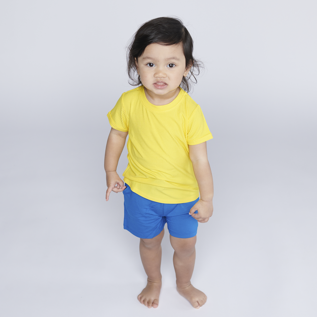 Sunshine Yellow Little RIBBED T-Shirt