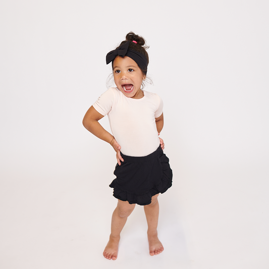 Dreamy Pink Short Sleeve Little Bodysuit