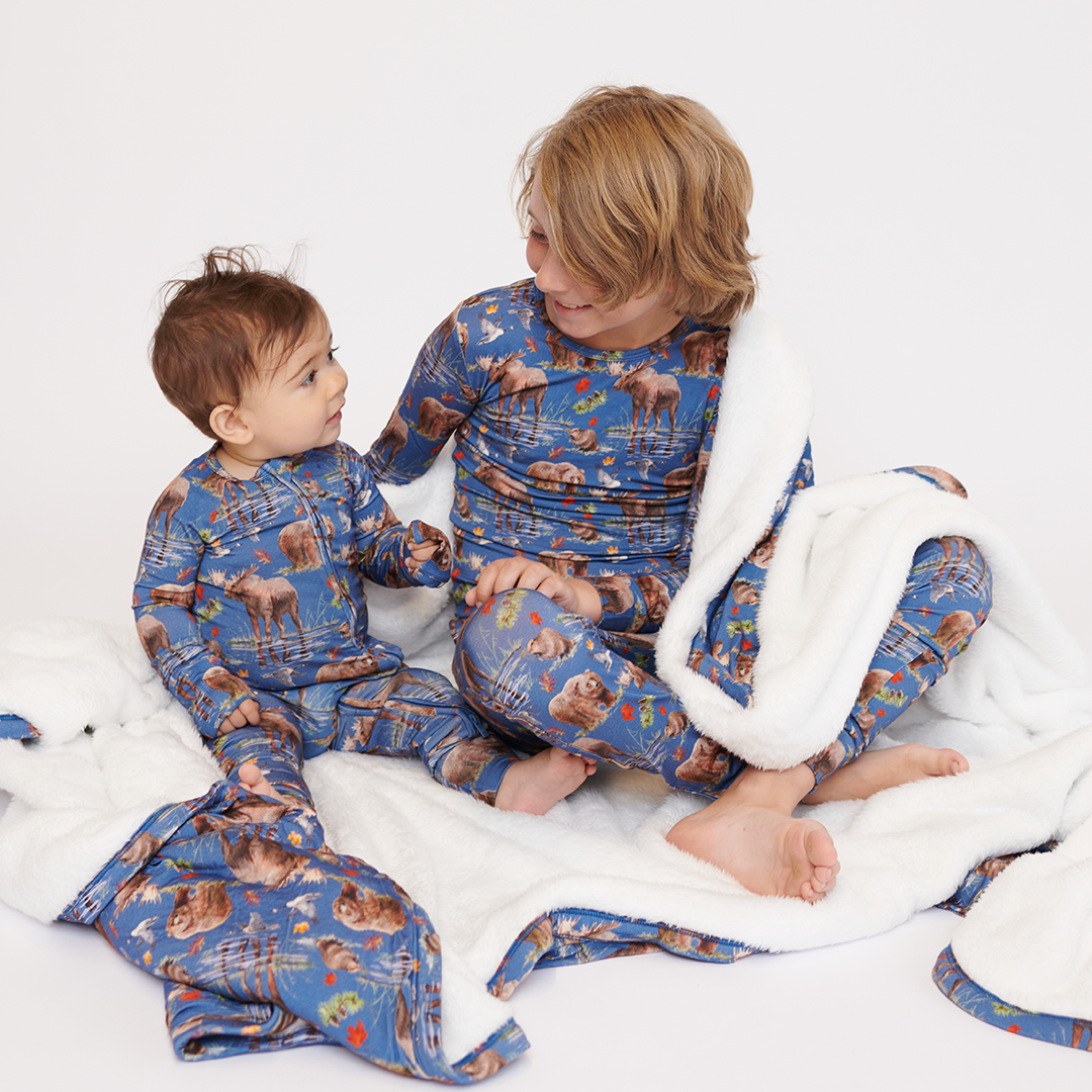 The Great Outdoors Kids Two Piece Lounge Set (Blue Background)