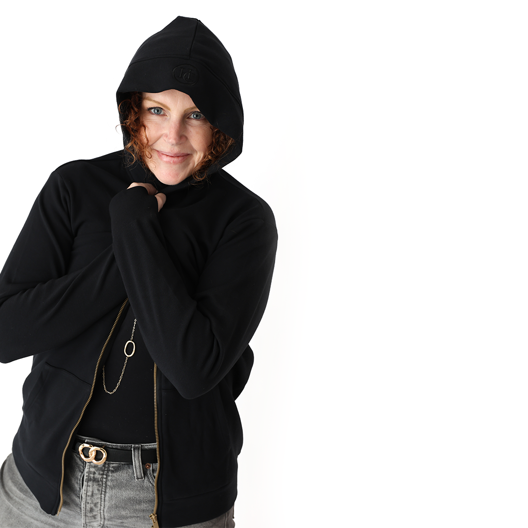 Black Adult Full Zip Hoodie