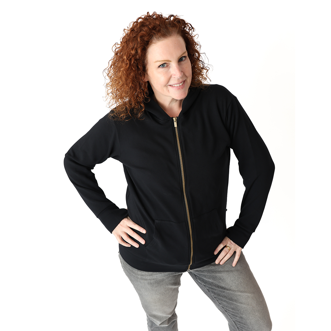 Black Adult Full Zip Hoodie