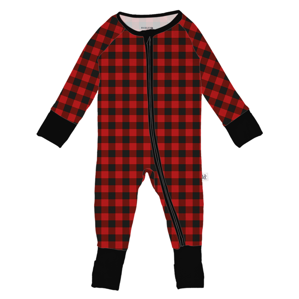 Cozy Cabin Plaid Convertible Romper