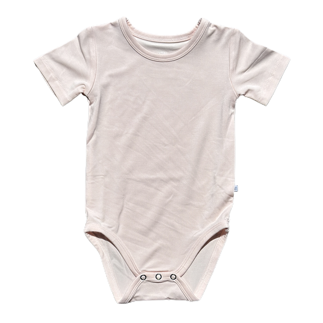 Dreamy Pink Short Sleeve Little Bodysuit