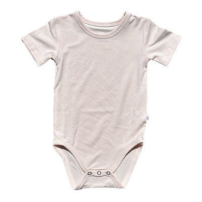 Dreamy Pink Short Sleeve Little Bodysuit
