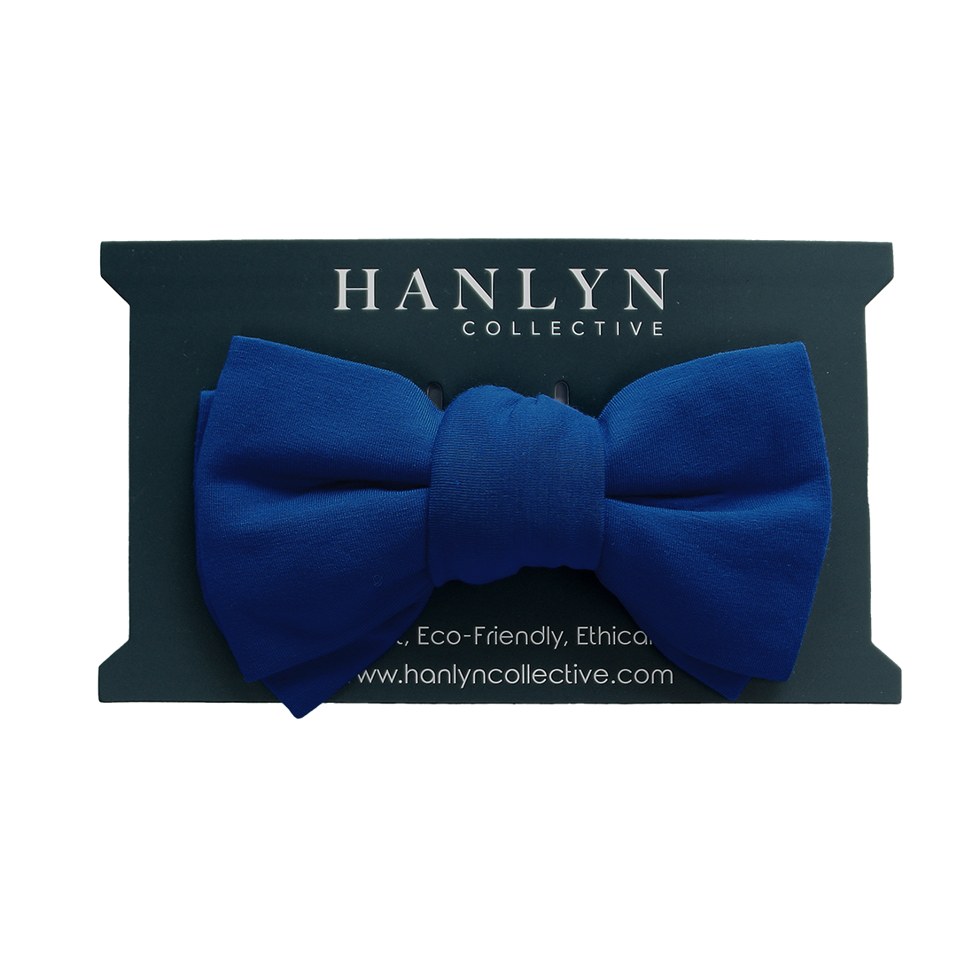 Electric Blue Alligator Clip Bow