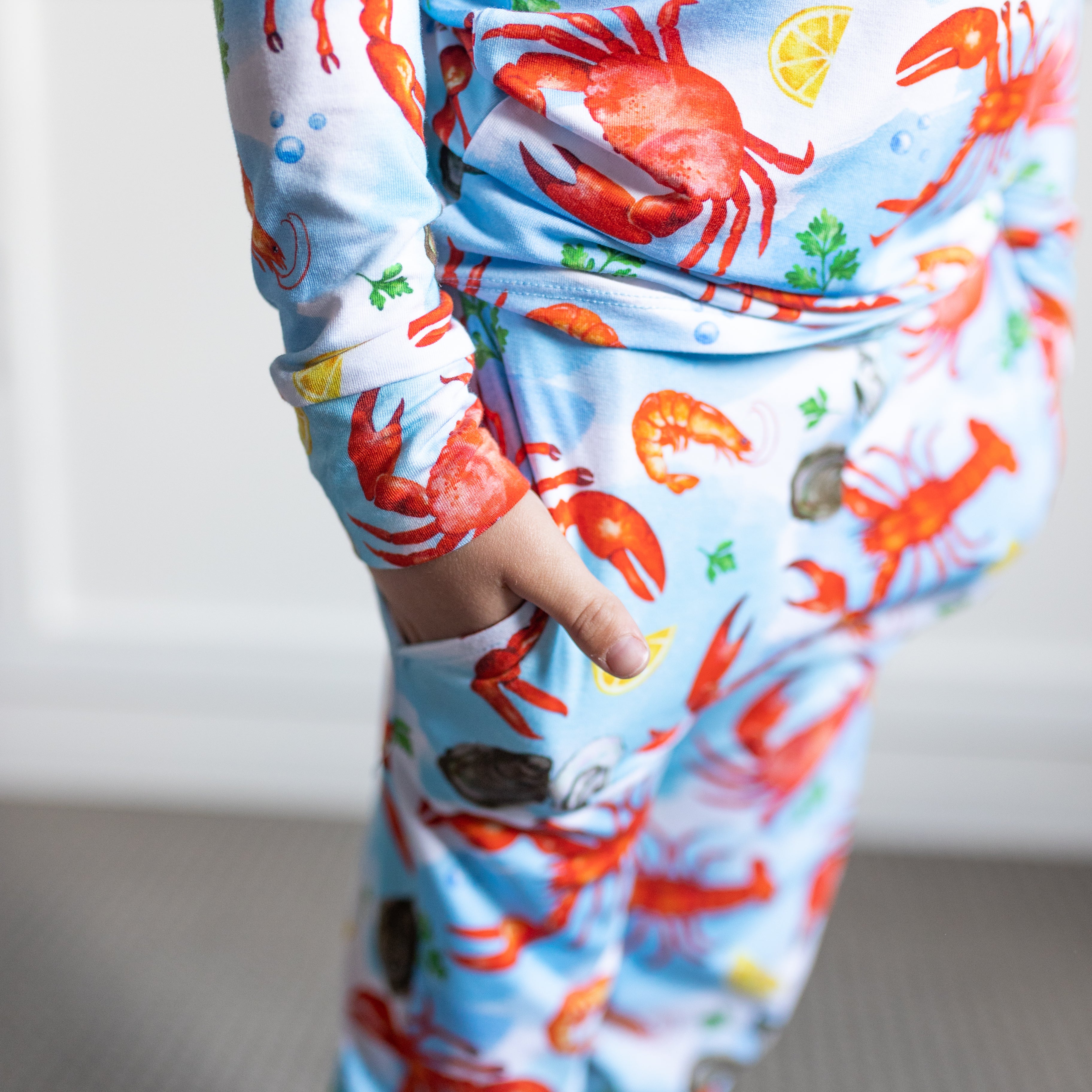 Don't Worry, Be Crabby Kids Two Piece Lounge Set