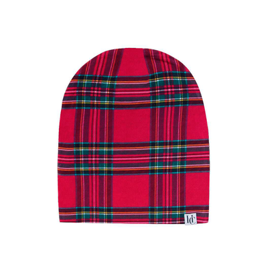 Hanlyn Holiday Plaid Slouchy Beanie
