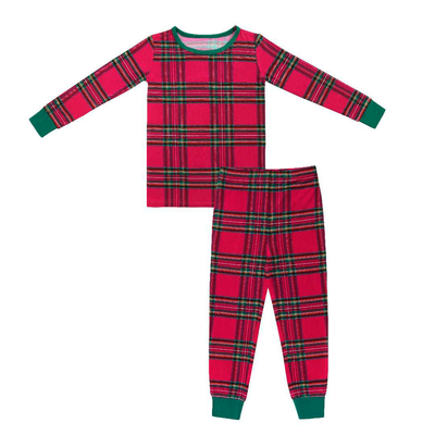 Hanlyn Holiday Plaid Kids Two Piece Lounge Set