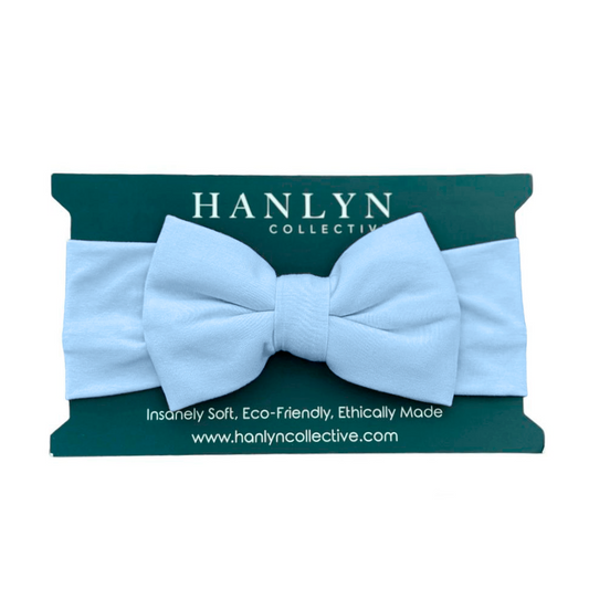Frostbite Blue Head Wrap Bow