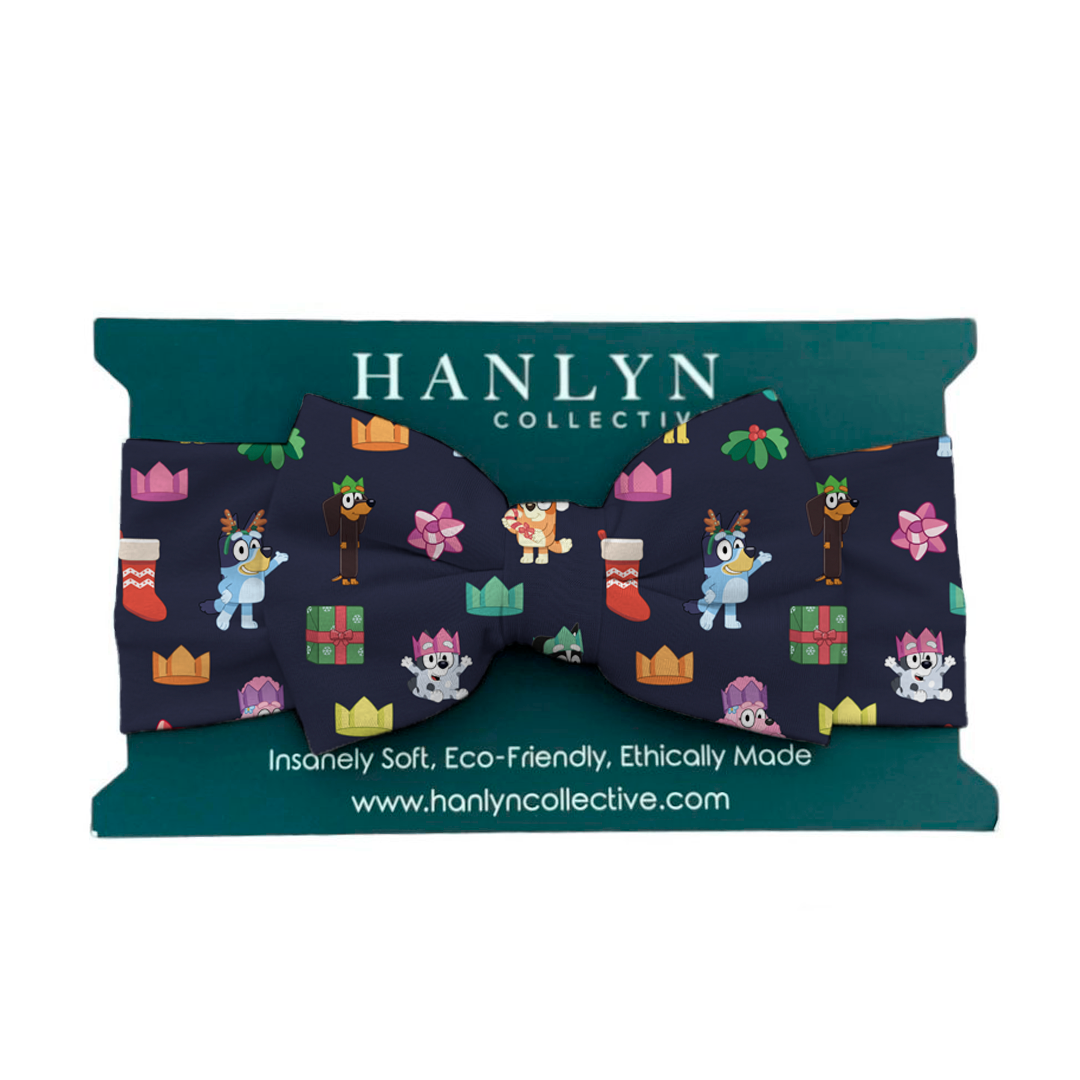 Heeler Holiday Cheer Head Wrap Bow | Bluey™