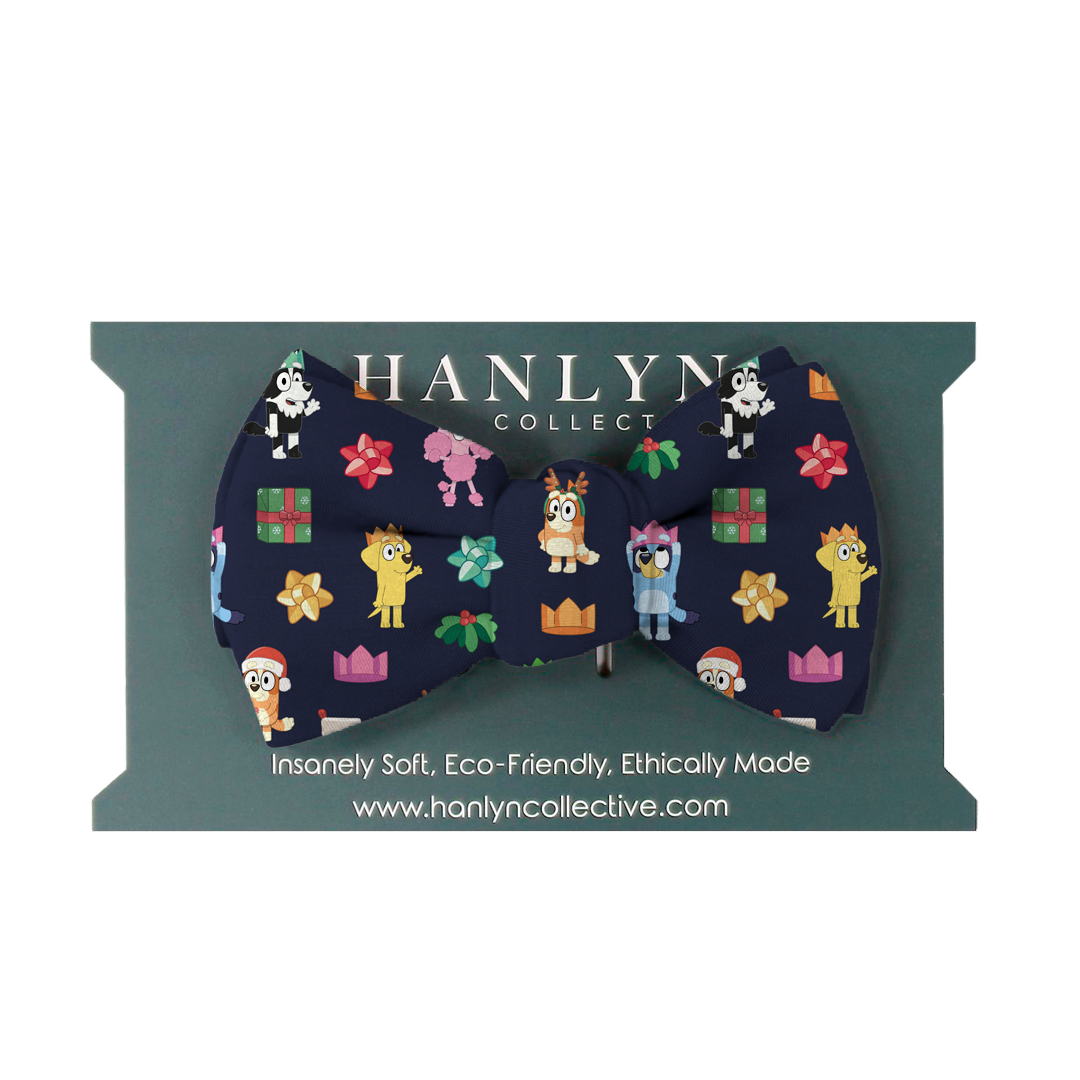 Heeler Holiday Cheer Alligator Clip Bow | Bluey™