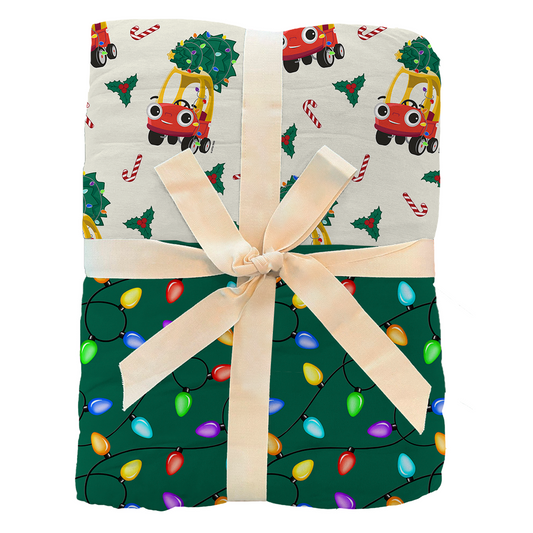 Holiday Joyride Triple Layer Family Blanket (85x65) | Little Tikes™