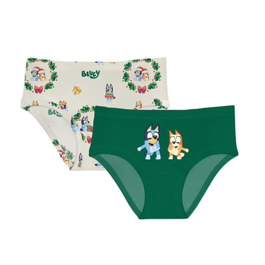 Home for the Holidays Two Pack Girls Undies | Bluey™