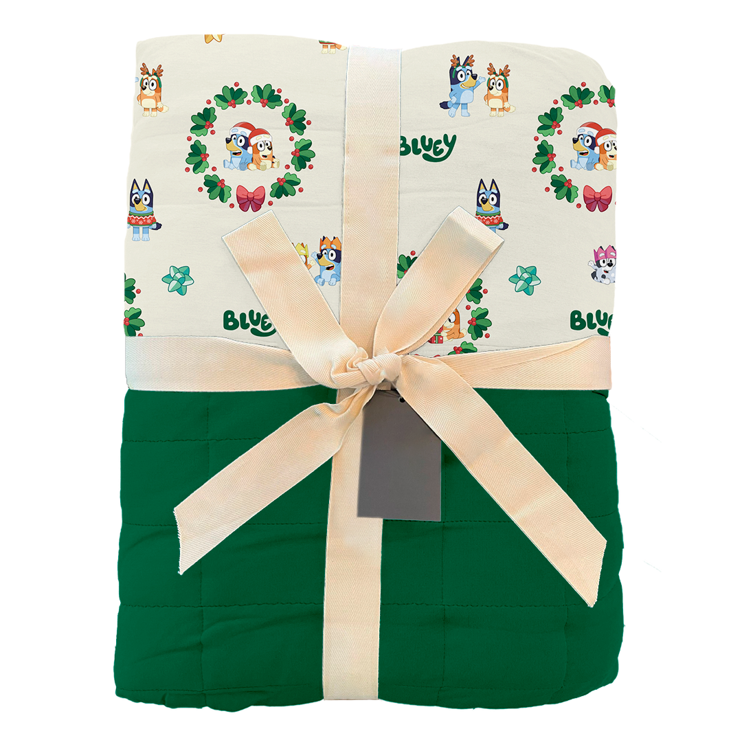 Home for the Holidays Kids Quilted Blanket (40x40) | Bluey™