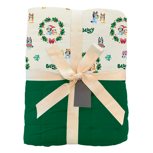 Home for the Holidays Kids Quilted Blanket (40x40) | Bluey™
