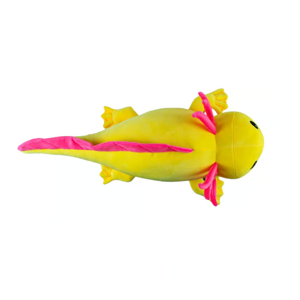 Lulu the Axolotl 20in Plush (Neon Yellow and Pink)