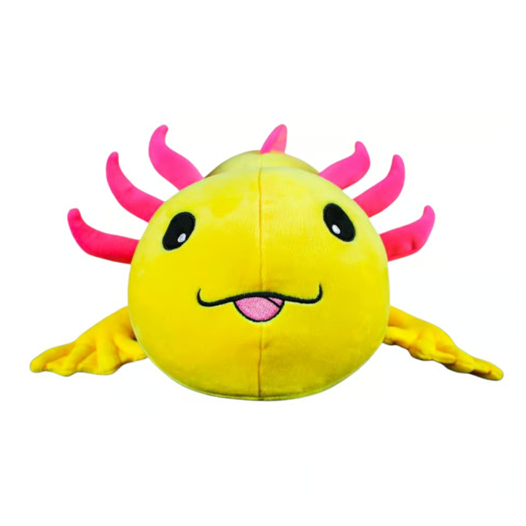 Lulu the Axolotl 20in Plush (Neon Yellow and Pink)