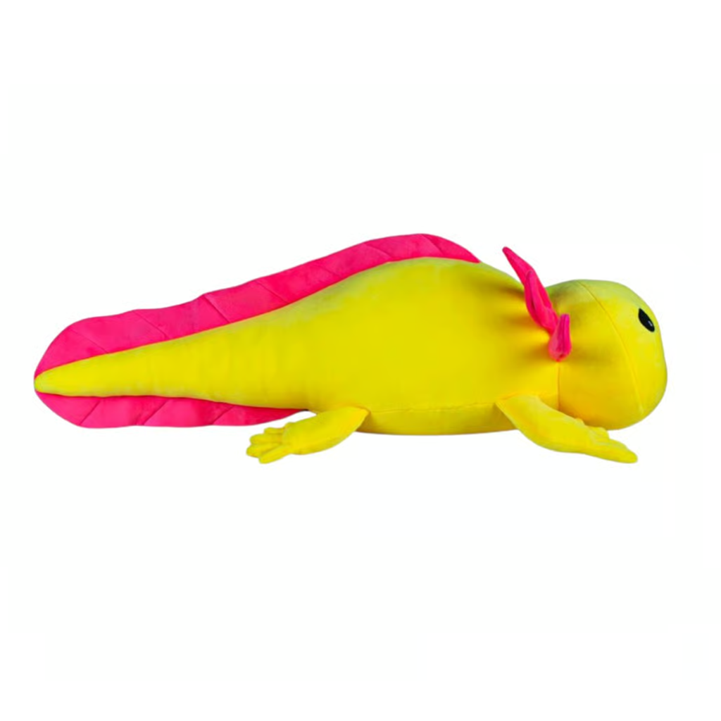 Lulu the Axolotl 20in Plush (Neon Yellow and Pink)