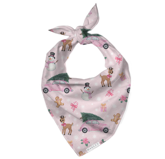 Winter Wonderland PINK Animal Bandana
