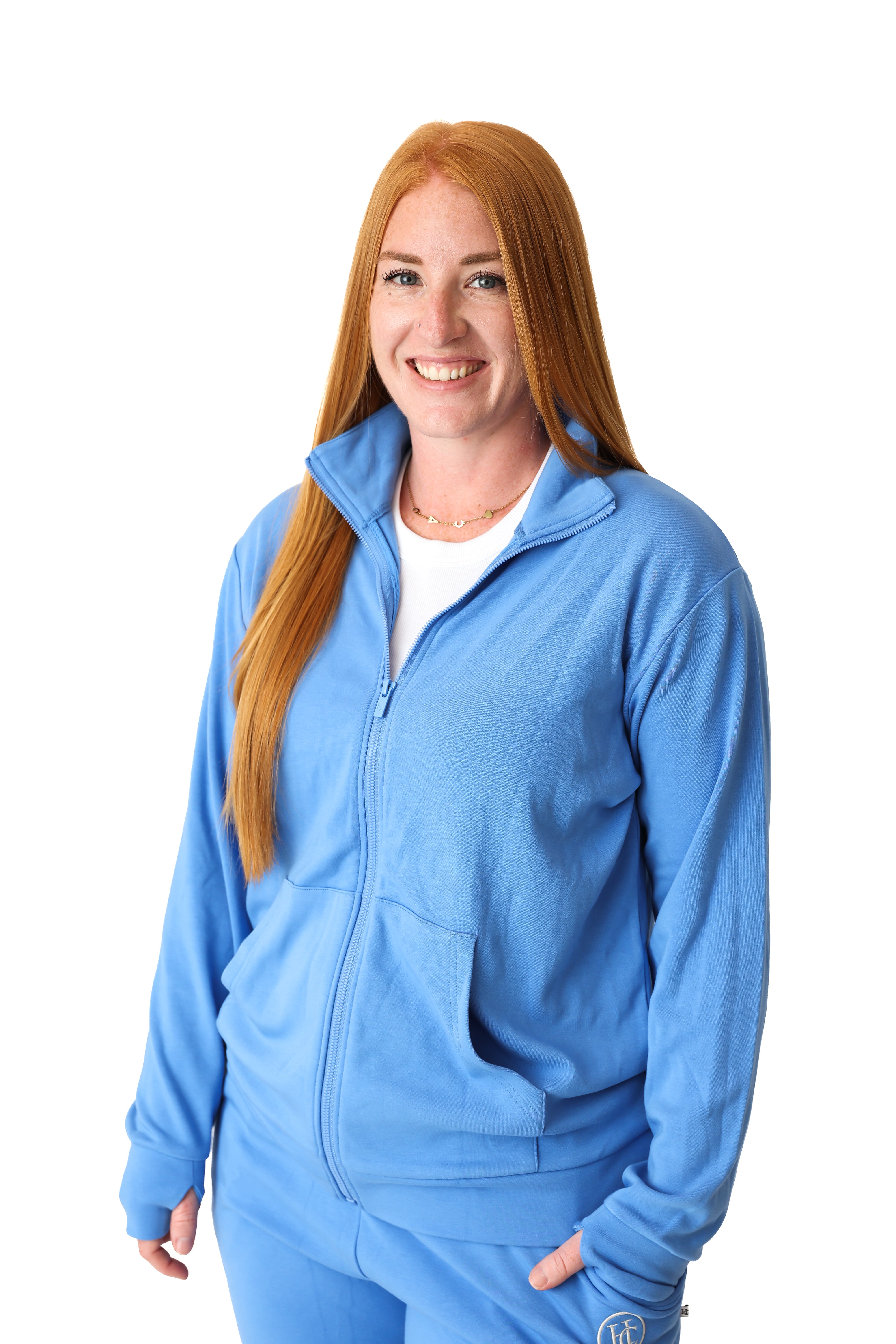 Out Of The Blue Adult Full-Zip Funnel-Neck Sweatshirt