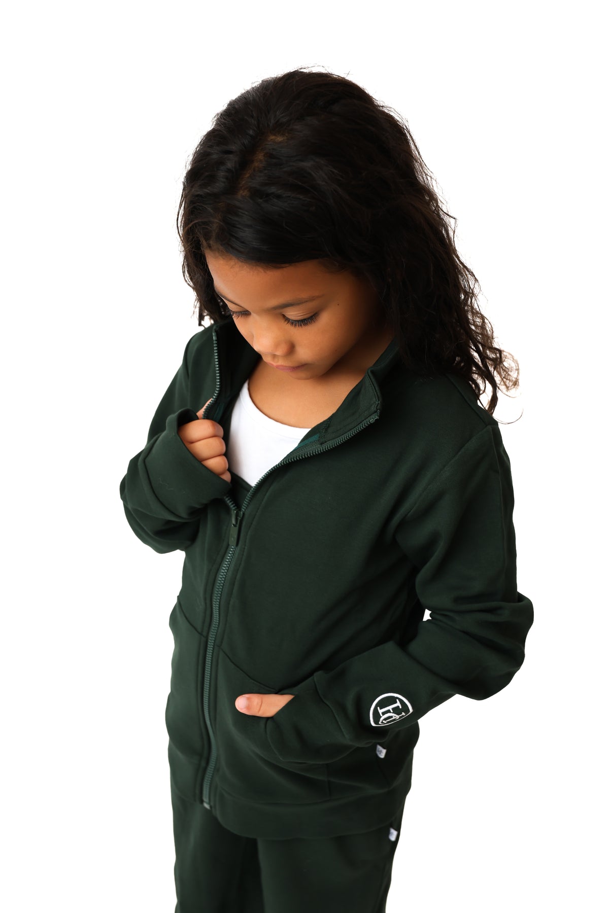 Runaway Pine Kids Full Zip Funnel Neck Sweatshirt